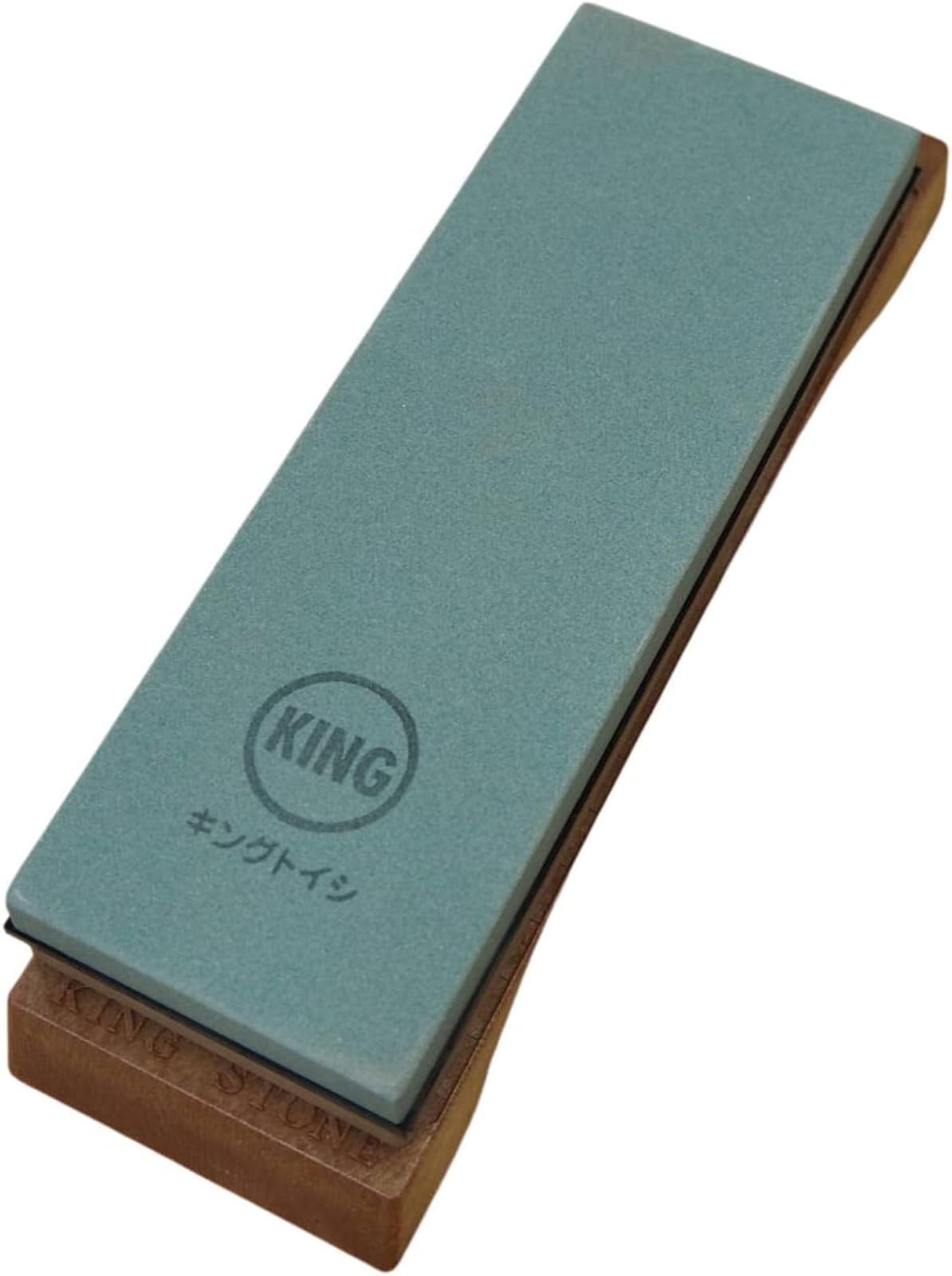 

King Home Grinding Stone Professional and Home Clear Plastic For Rough and Medium Sharpening KG-65 (HT-64) (For Use) Case, 185x63x25mm, Grit светло-синий