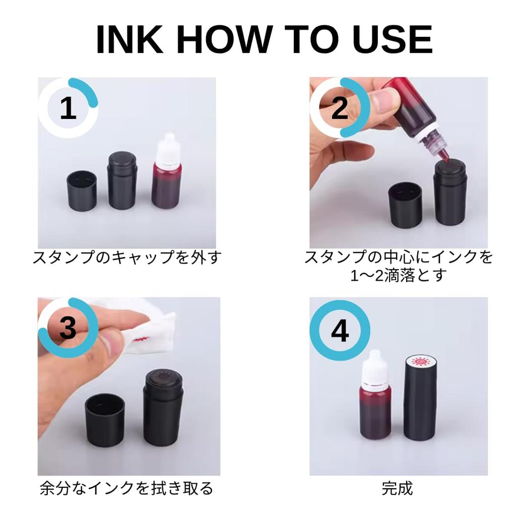 Metal Stamp Golf Ball Stamp Marker with Refillable Ink Mark (1Good + Ink)