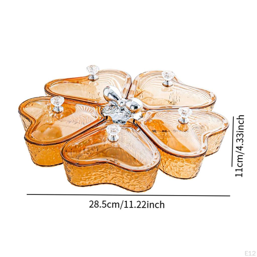 360° Rotating Tray for Dried Fruits and Candy Storage