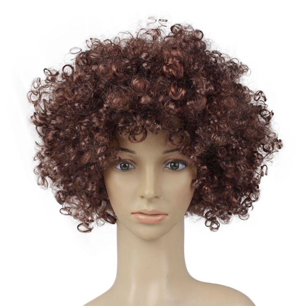 Fancy Party Christmas Football Fans Wigs Adult Kids Afro Curly Wigs Costume Party Synthetic Wigs Funny Wig Cosplay Hairs