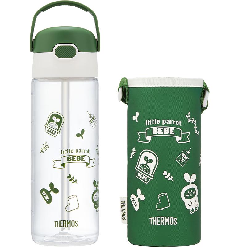 THERMOS Tritan Kids Straw Water Bottle зеленый