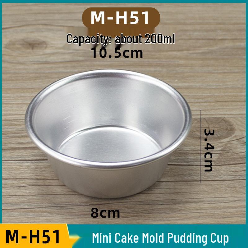 Forma na mini šifonový dort s karamelovým želé pudinkem - hliníková slitina, malá až střední velikost, forma na vaječný koláč a dezertní košíčky