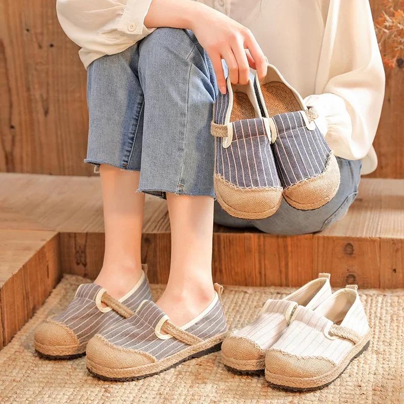 Fashion 2025 New Industry New Women's Shoes INS Trendy Preppy Style Simple Canvas Round Head Low Top Azzai Shoes Wholes