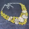 Brecciated Mookaite, Citrine Gemstone 925 Sterling Silver Necklace 18"
