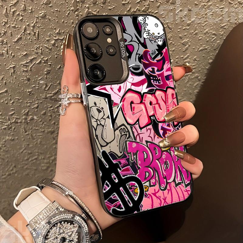 Street Classic Graffiti Print Case For Samsung Galaxy S20 S21 S22 S23 S24 S25 Ultra Plus FE A55 A54 A15 A35 A34 A35 A53 Cover