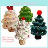 Handmade Diy Knitting Material Kit For Christmas Tree With Santa Claus Perfect Gift For Christmas Celebration