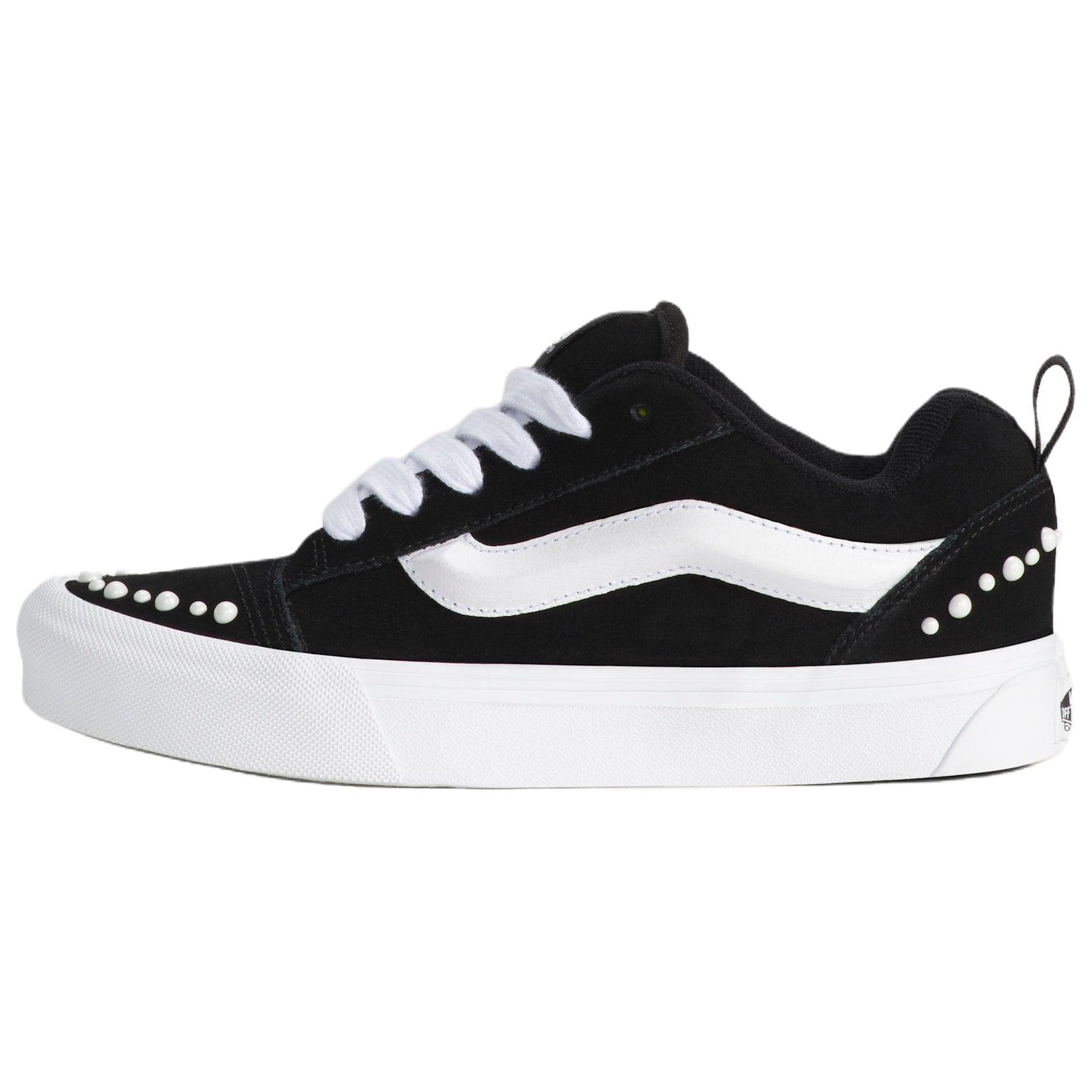 

Vans Knu Skool Support Низкие кеды для скейтборда Унисекс Черно-белые кроссовки VN000E9XBLA 35 черный белый