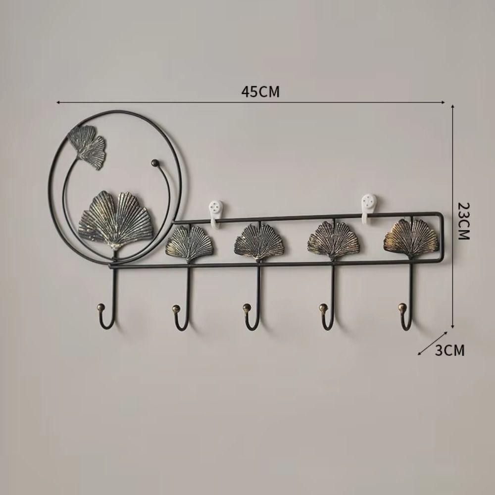 Nordic Style Hanging Key Holder Handmade Metal Storage Rack Iron Art Coat Hanger  Room Decorative