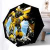 1pc Transformer Bumblebee Automatic Umbrella | Portable Foldable 8-Rib Manual Open, Cute Halloween & Christmas Gift for Outdoor, Casual Accessory, Dur