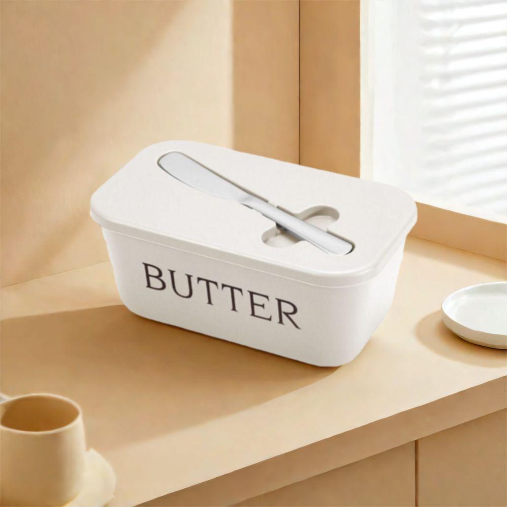 Rectangular Butter Storage Box Plastic Cheese Dish Multi-functional Butter Container  Refrigerator