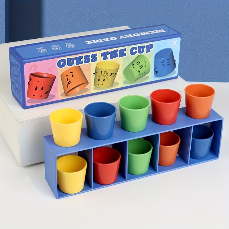 Guess The Cup Game - Colorful Sorting Challenge for Kids, Fun Memory & Logic Game with 12 Cups, Dual Player Blind Guessing, Ideal Holiday Gift