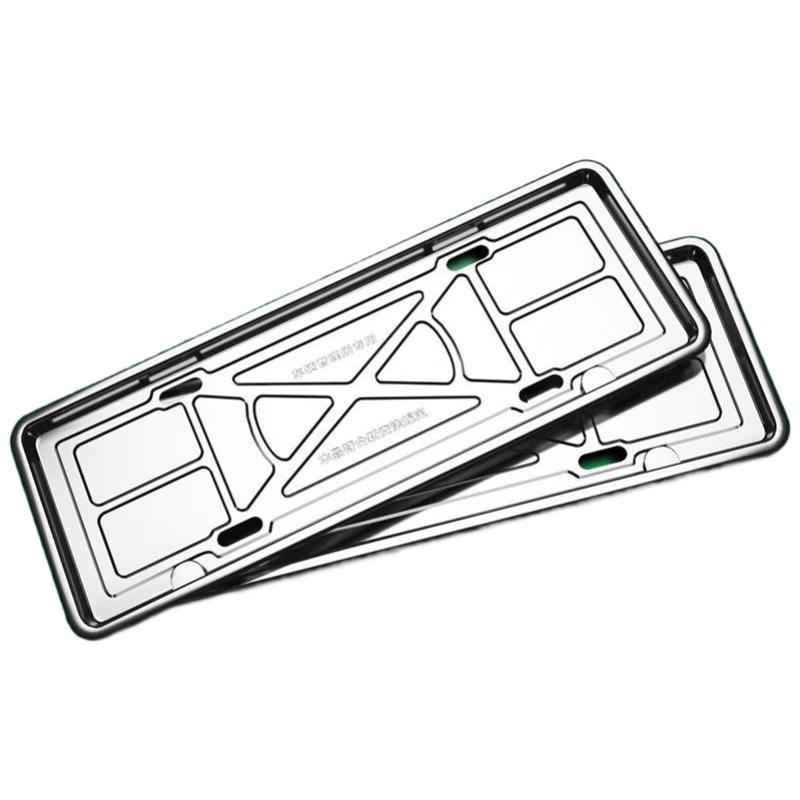 JINGRUIXIANG Рамка для зеленого номерного знака из нержавеющей стали