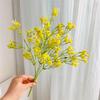 Artificial Gypsophila Baby Breath Flowers, Soft Plastic Realistic Fake Floral Design, For Home Wedding Bouquet & Photo Props