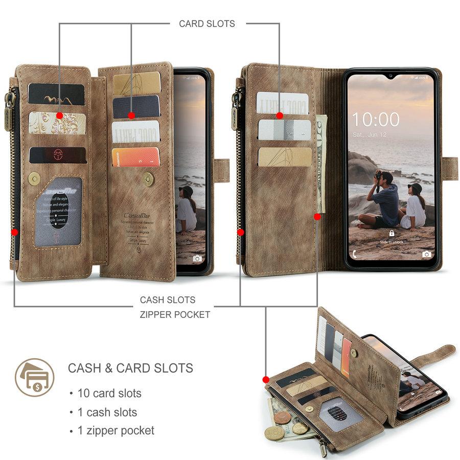 Top Seller 2022 for VIVO X80 Pro Zipper Mobile Case With Smart Wireless Cards Slots Magnetic Cover for VIVO X8 Pro X70 X60 Pro