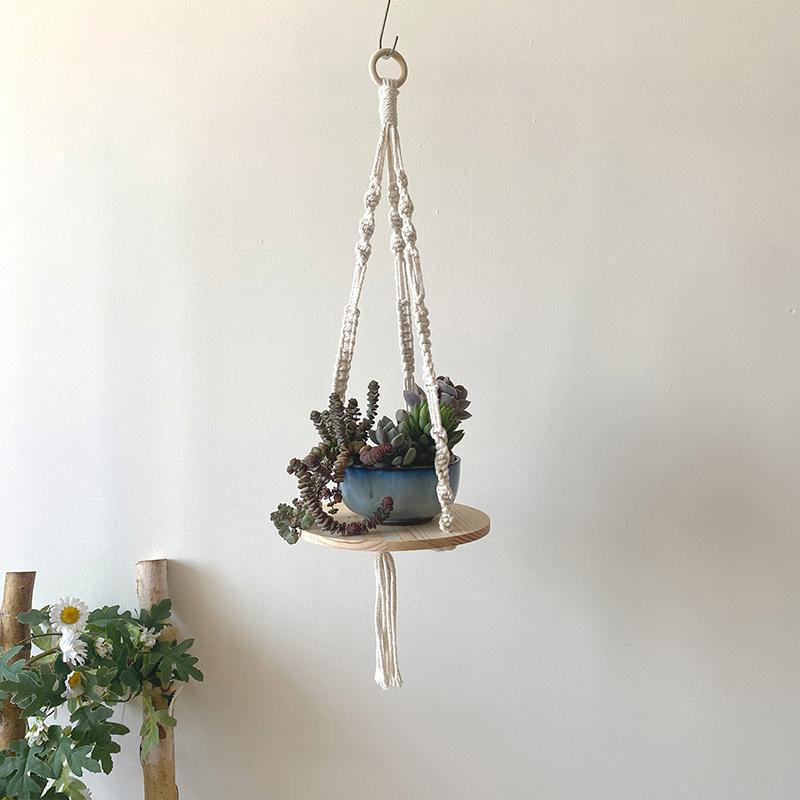 Handmade Tassel Tapestry Wall Hanging Shelf Macrame Wall Hanging Shelf