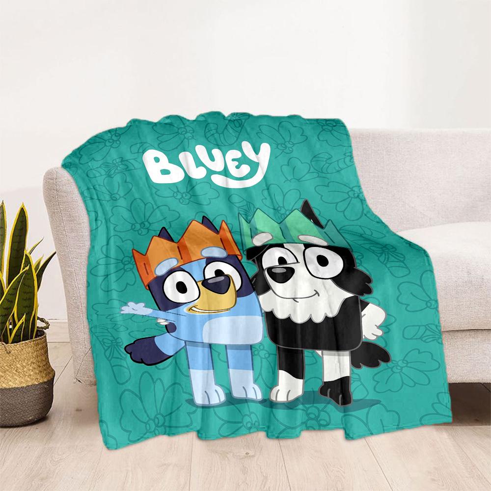 Bluey Bingo's Beach Day Blanket Soft Warm Cozy Great for Sofa Seaside Couch Four Seasons Multipurpose Playful Design