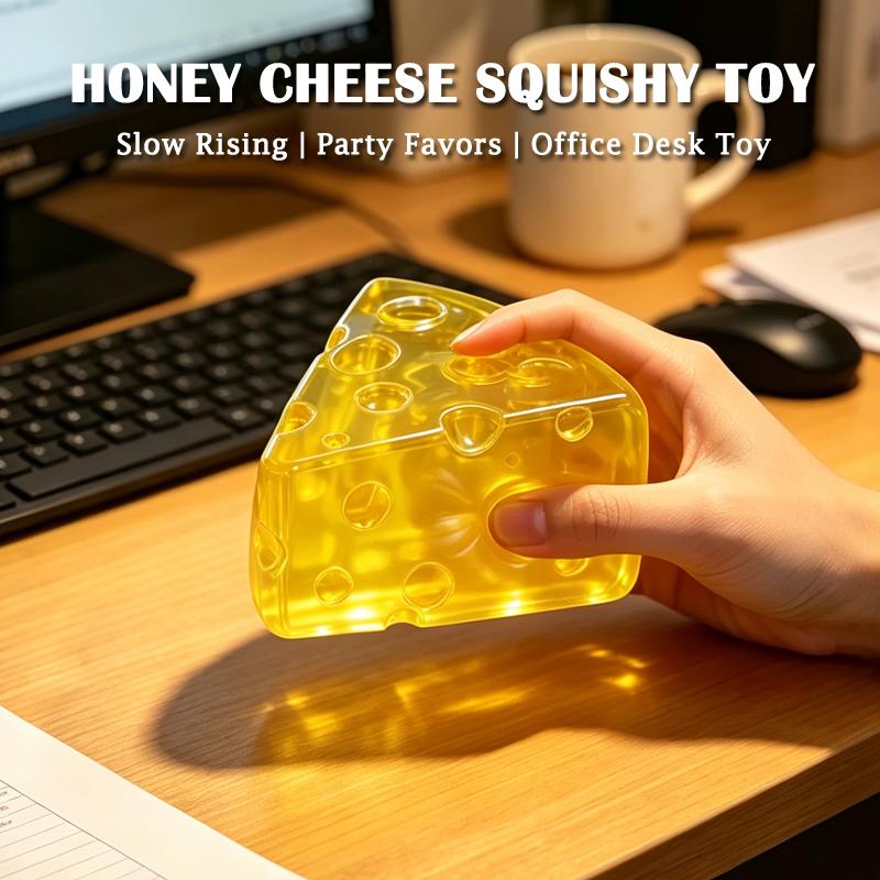 Bai Fen Bai Toys Kids Childrens Honey Cheese Squishy Toy Soft Squeeze Fidget Toy Slow Rising Stress Relief Sensory Toy For Autism Adhd Adults Home Office