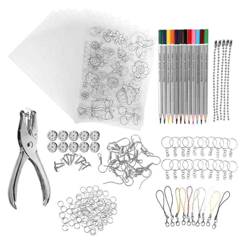 5Pcs Shrink Plastic Sheets Thermal Heat Shrink Film Translucent Sheets Blank Shrink Art Film Paper For Diy 14.5X20Cm 20X29Cm
