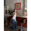 Irregular Lace Trim Vest Tank Top For Layering