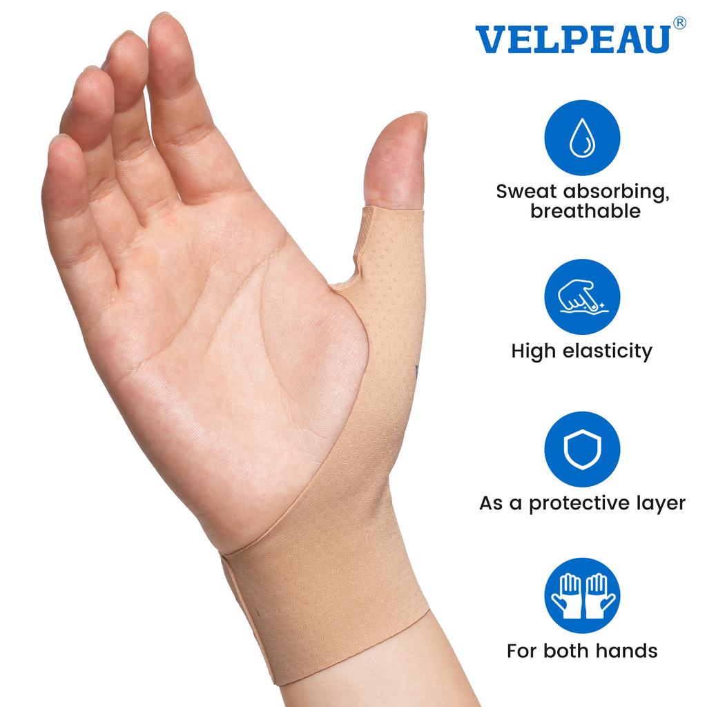 Velpeau Thumb Compression Sleeve For Arthritis, Mild Pain, Sprain, Sports, Highly Elastic And Splashproof Thumb Support Cover