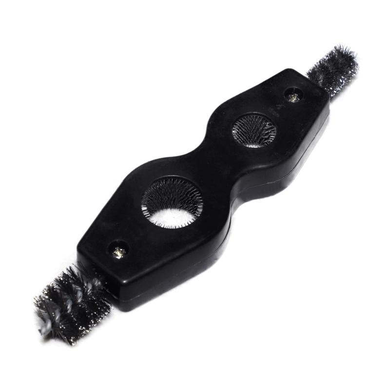 Car Battery Terminals Brush Internal External Thread Wire Brush Multifunction Double Head Double Hole Rust Cleaning Tool