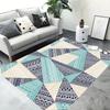 3D Retro Geometric Pattern Living Room Carpet Modern Decoration Bedroom Soft Non-slip Carpet Large Area Sofa Side Rug