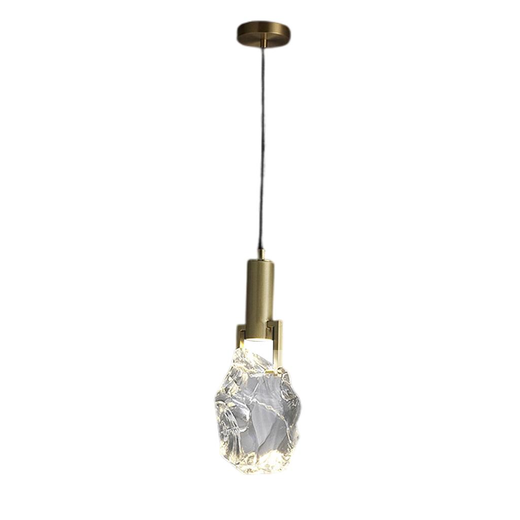 Modern Ceiling Hanging Lamp Decorative Lighting Adjustable Wire Crystal Pendant Light for Kitchen