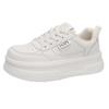 Mesh Shoes Women's Breathable Mesh Leather Platform White Shoes Summer New Single Mesh Sports Board Shoes Women