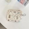 Cute Cartoon Quilted Cotton Makeup Bag Portable Lipstick Storage Organizer Bag Card Holder Mini Makeup Lipstick Storage Pouch