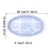 Resin Tray Mould Christmas Oval Shape Tray Epoxy Resin Casting Mold for Resin Craft Tray Bowknot Bell Serving Board Mold