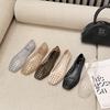 Korean Jelly Crystal Low-Cut Women's PVC Slides: 2025 Square Toe Casual Slippers