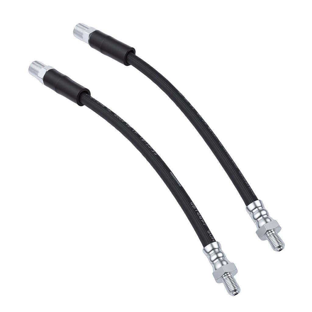 2PCS Front Rubber Brake Hose Set GBH249Z Front Brake Line Replacement for Classic Mini 1959 2000