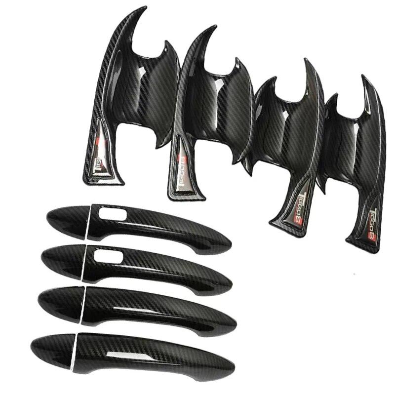 Für Chery Tiggo 8 Pro Max 2022 Zubehör Griffabdeckung Türschale Kratzfeste Aufkleber Auto ABS Carbon Exterieur Styling