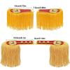 1Pair Multipurpose Shoulder Pad Epaulettes Brooch Board With Buckle Tassel Fringe Epaulets Colorful Jackets Overcoats Epaulett