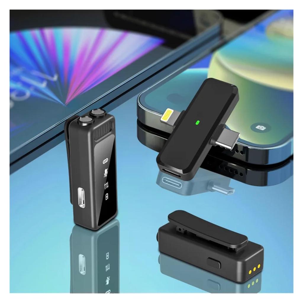 SDBQPO Lavalier Microphone Portable Video Recording Mini Microphone PC Live Game Smartphone Easy to Operate