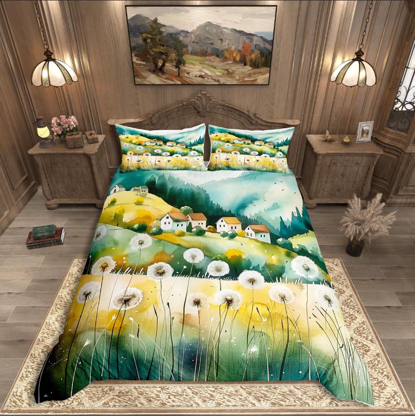 

Comforter Homewish Chic Flower Botanical Plants For Teens Bedding Setspring Graden Decor Comforter (quilt)-EU Single(135*200cm)3pcs