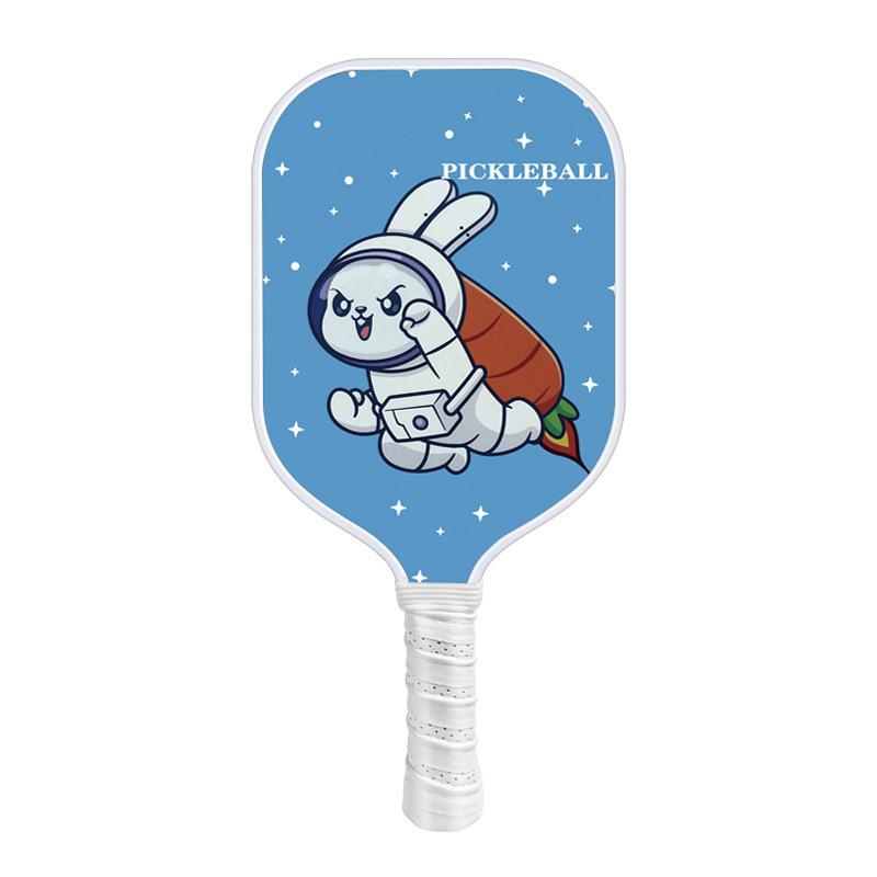 Children's Cartoon Fiberglass Pickleball Paddle Set