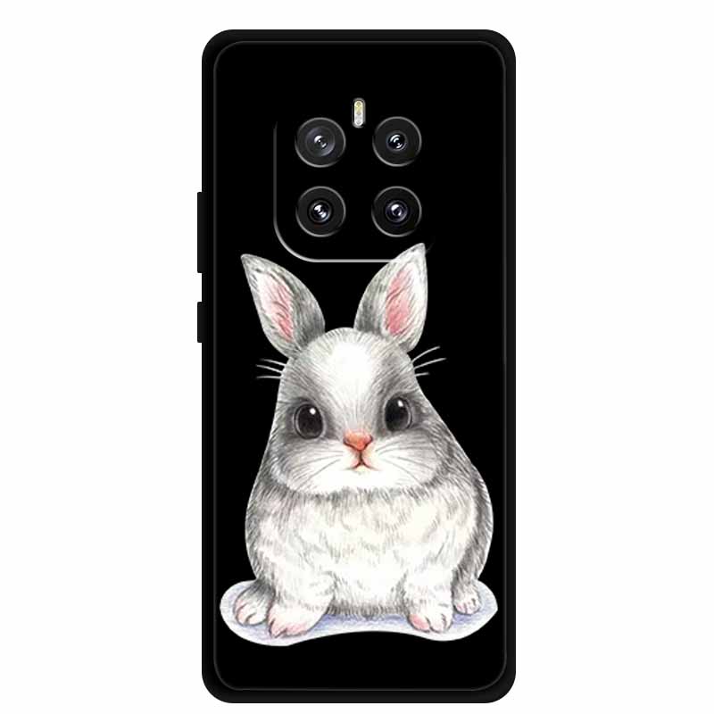 For Honor GT Pro 5G Phone Case Lovely Cartoon Cat Black Silicone Soft Back Cover For Honor GT Pro Case G T Pro Coque 6.78" Shell