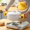 2Pcs/Set Silica Gel Oven Glove Hanging Rings Thick Kitchen Insulated Soup Pot Glove