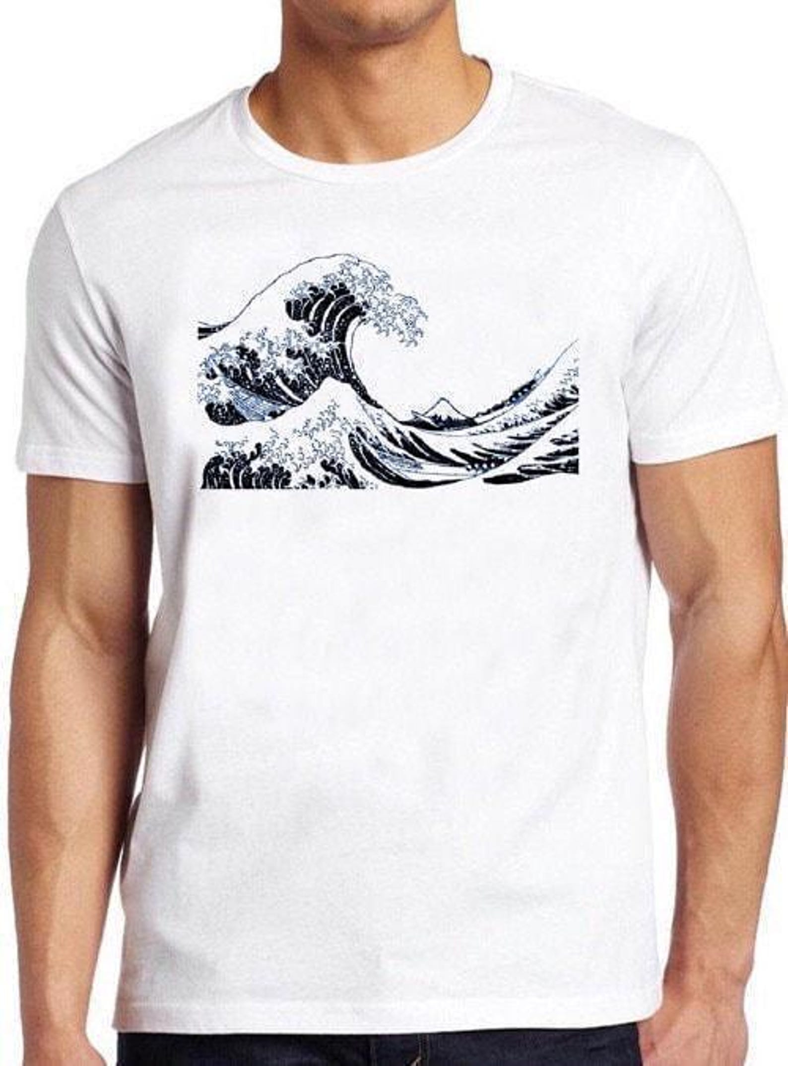 The Great Wave off Kanagawa T Shirt B3012 Retro Cool Top Tee XL