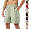 Herren Schnelltrocknende Lässige Shorts Leichte Atmungsaktive Cargoshorts mit Taschen für Outdoor-Strandaktivitäten