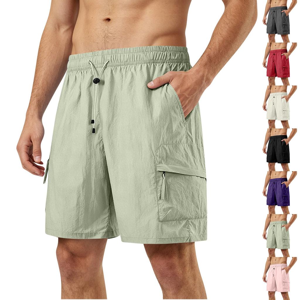 Men's Quick Dry Cargo Shorts with , Lightweight Breathable Summer Beach Shorts for Outdoor Hiking and Travel
