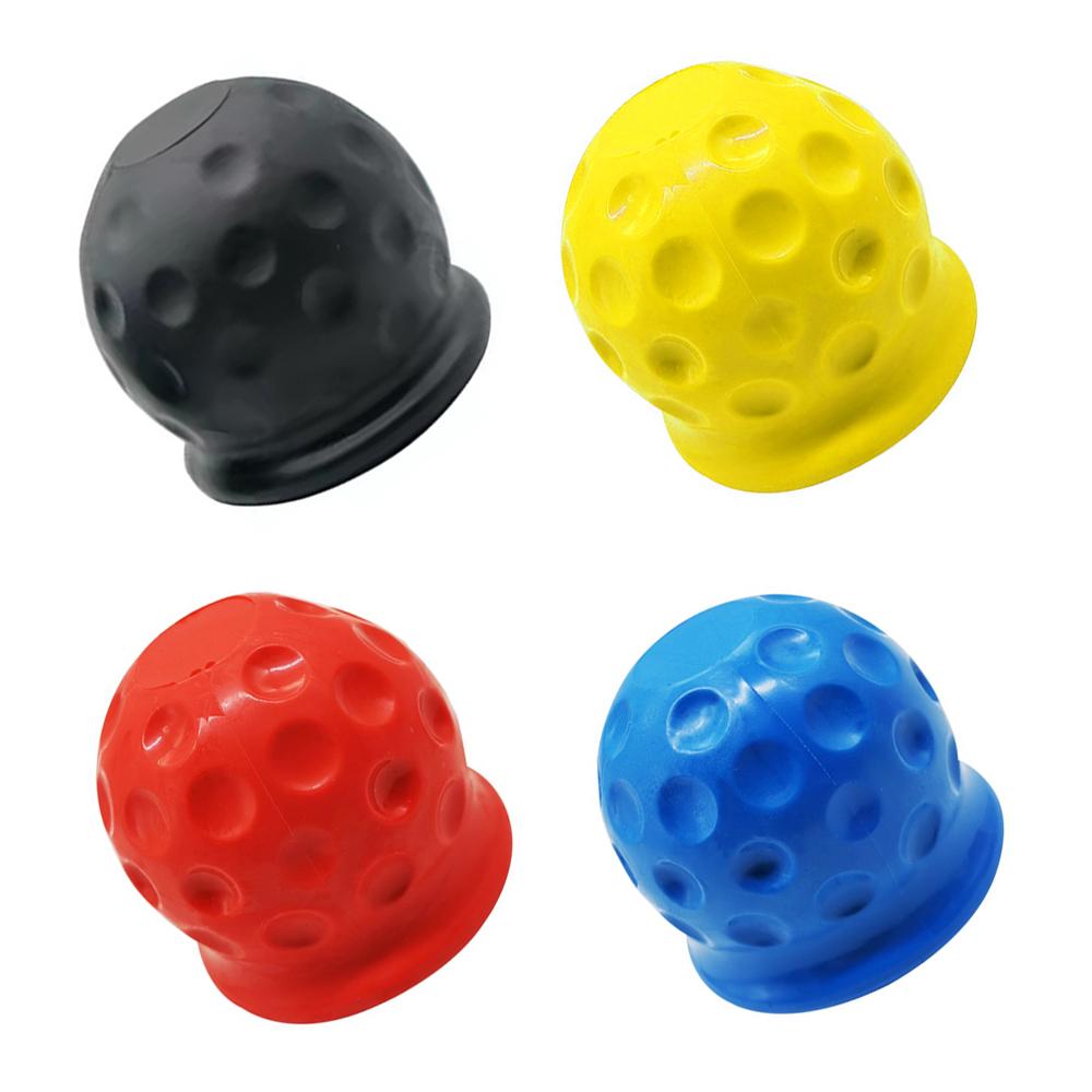Universal Tow Bar Ball Cover Hood 50mm Hitch Trailer PVC Ball Joint Rubber Protective Caps Hook Trailers Towing Ball Protection