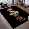 Custom Name,Mario Home Sofa Decoration for Living Room & Bedroom, Non‑Slip Play Flannel Floor Mat for Game Room