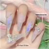 Japanese Style Rhinestone and Pearl Bow Nail Art Accessories