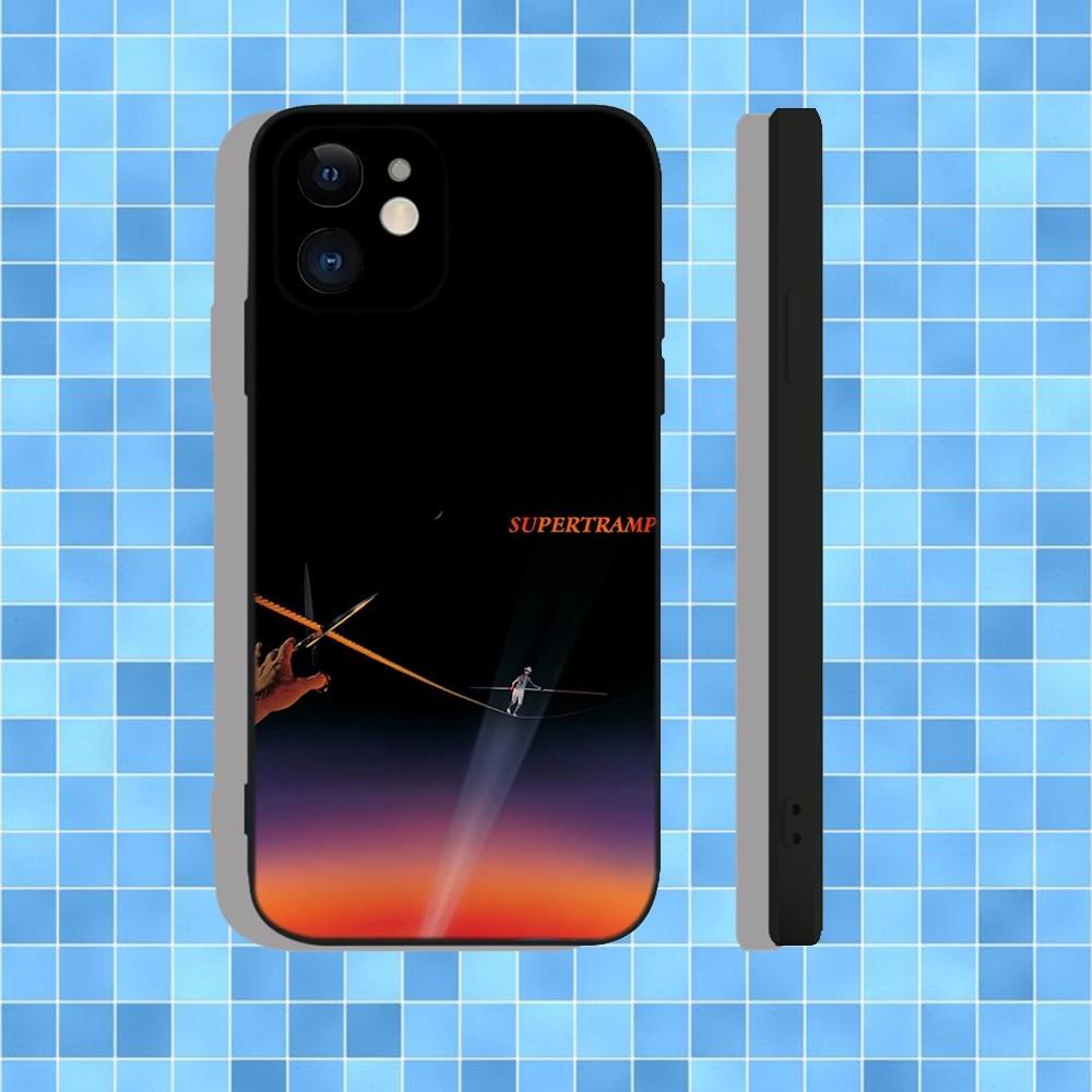 Supertramp Breakfast In America Phone Case For iPhone 16,15,14,13,12,11,Pro,Max,Plus,X,XS,XR,SE,8,7,Mini Silicone Black Case