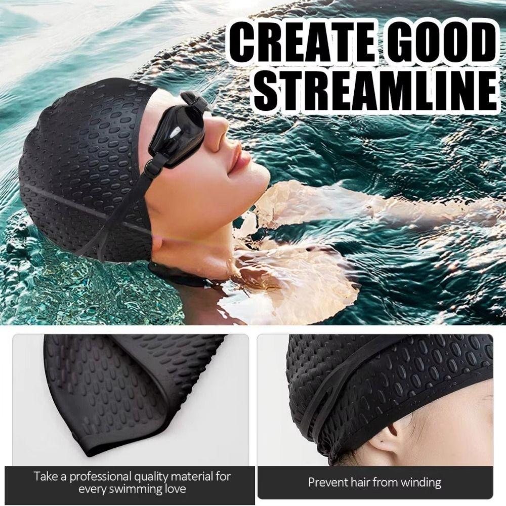 Soft Diving Hat High Elasticity Pool Headgear Unisex Bathing Caps Water Activities