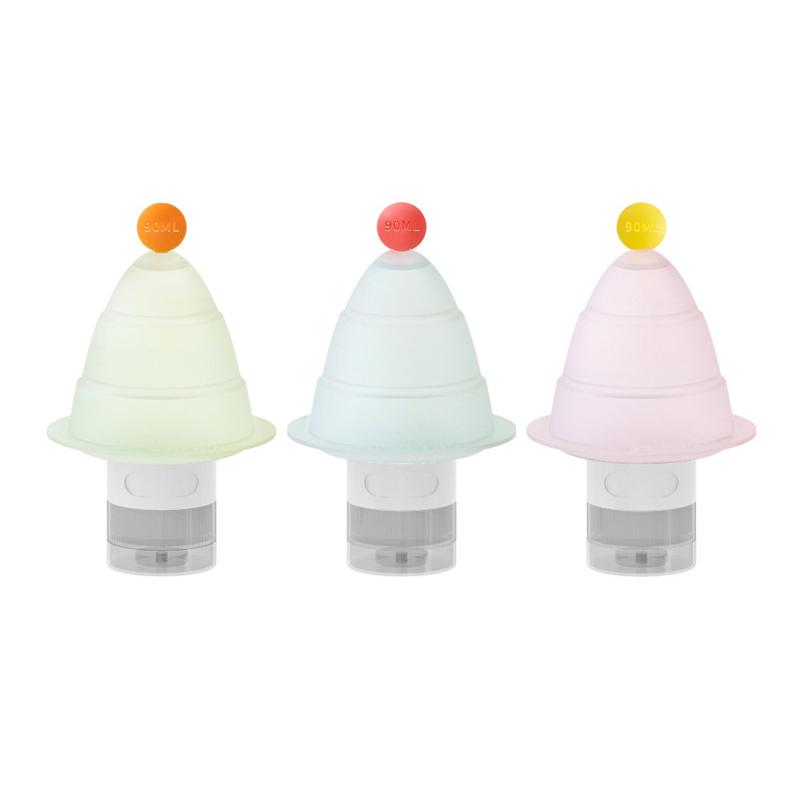 3Pc/Set Refillable 60ml and 90ml Squeeze Bottles Portable EmptyContainers for Travel Ideal for Shampoo Lotion andLiquid Products