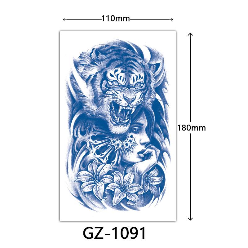 Juice Tattoo Stickers, Herbal Tattoo Stickers, Semi-Permanent English Letter Tattoo Stickers Tattoo