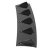 Heckstoßstangenlippe Diffusor Spoiler Wetterfest Glänzend Schwarz Universal für Automodifikation 5 Finnen